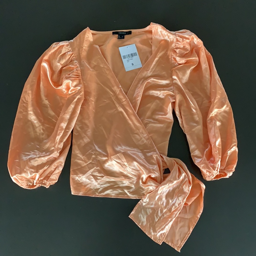 NWT Forever 21 Wrap Front Blouse